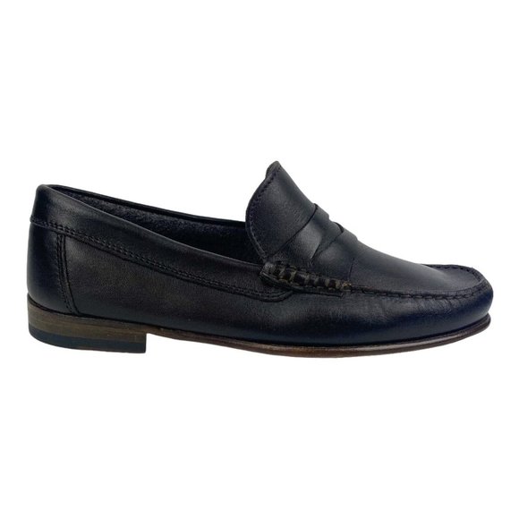 ilSandalo by Fabio Tesorone Black Leather Penny Loafers Dress Shoes Mens Size 9 main image 11